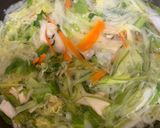 千切り野菜たっぷりしゃぶしゃぶ作り方3写真