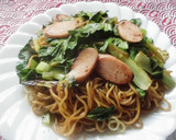 おさかなソーセージの焼きそば♪作り方1写真