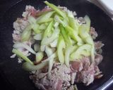 セロリと豚肉のカレー風味炒め作り方4写真