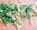 超簡単！お弁当にブロッコリーの胡麻醤油作り方1写真