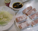肉巻き絹揚げと玉ねぎのカレー炒め作り方2写真