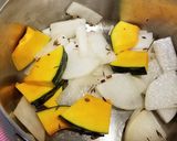 大根とかぼちゃのサブジ作り方5写真