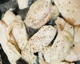 ホウレン草と鶏肉の蜂蜜バターしょう油炒め作り方2写真