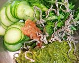 めかぶキュウリ梅和え作り方1写真