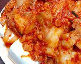 韓国の友人に教えてもらった豚キムチ豆腐作り方10写真