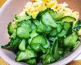 鮭、卵、胡瓜サッパリ混ぜご飯♪お弁当にも作り方2写真