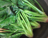 ほうれん草とおあげの炊いたん作り方1写真