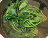 ほうれん草とおあげの炊いたん作り方2写真