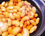 白花豆の甘煮〜煮崩れしたら白あんに♡〜作り方3写真