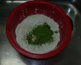 HMで簡単！抹茶風味の和風小豆パンケーキ作り方1写真