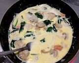 帆立とほうれん草の味噌クリームパスタ作り方4写真