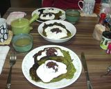 HMで簡単！抹茶風味の和風小豆パンケーキ作り方6写真