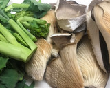 黒あわび茸と菜の花のオイスターソース炒め作り方1写真