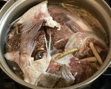 雑な男料理：鯛のアラの甘辛煮！！作り方4写真