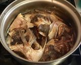 雑な男料理：鯛のアラの甘辛煮！！作り方8写真