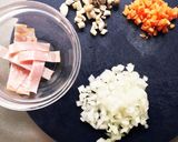 ボールとキューブのオムライス！作り方1写真
