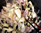 トマトでナスとチキンの煮込み。チーズのせ作り方10写真