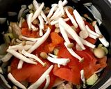 トマトでナスとチキンの煮込み。チーズのせ作り方12写真