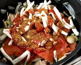 トマトでナスとチキンの煮込み。チーズのせ作り方13写真