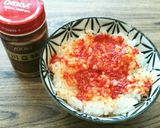 簡単一人飯♡豆板醤ご飯の納豆卵かけご飯♡作り方1写真