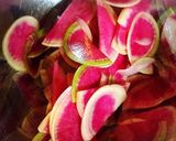 紅芯大根サラダ バルサミコ酢ドレッシング作り方1写真