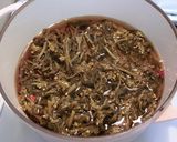 菜の花の塩漬け（古漬け）の煮物作り方12写真