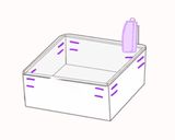 簡単ꕤ カステラの紙箱の作り方˚✧₊⁎作り方5写真