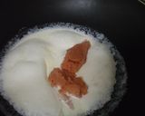 たけのこと明太子のクリームパスタ作り方3写真