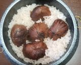 卓上釜飯☆栗の渋皮煮で手軽に栗ご飯作り方4写真