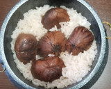 卓上釜飯☆栗の渋皮煮で手軽に栗ご飯作り方4写真