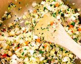 ♡離乳食11カ月♡鶏肉と舞茸の豆乳鍋♡作り方6写真