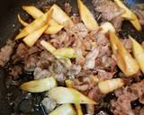 ☆細タケノコと豚肉の甘辛炒め☆作り方4写真