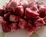 ♪牛肉とこんにゃくのコロコロステーキ♪作り方1写真