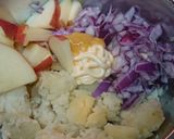レッドオニオンで柚子風味のカラフルサラダ作り方4写真