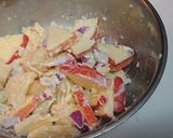 レッドオニオンで柚子風味のカラフルサラダ作り方5写真