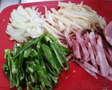 貴女風味で青肉糸炒❤️ゆりさん風作り方1写真