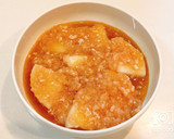 レンジで簡単！大根とひき肉の煮物作り方5写真