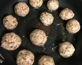 しいたけの肉団子作り方3写真