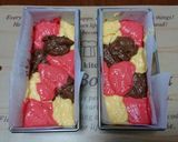 チョコと苺の３色マーブルパウンドケーキ作り方13写真