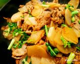 シャキッ♪大根と豚肉のしょうが味噌炒め作り方5写真
