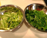 水菜と豚しゃぶのごまだれがけ作り方1写真