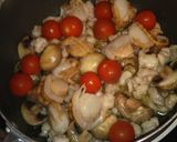 鶏軟膏のアヒージョ作り方3写真