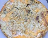 今日の晩御飯!油揚げとひき肉の月見ハンバーグ風作り方6写真
