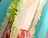 冬の定番！豚肉と白菜のミルフィーユ鍋作り方2写真