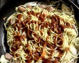 カット野菜で！ナポリタン風焼きそば作り方4写真
