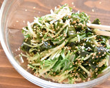 水菜とわかめのナムル【作り置き】作り方3写真
