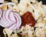 トリプルソース味●豚肉の焼きうどん作り方2写真