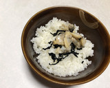 簡単冷凍あさりと乾燥わかめで作るお茶漬け作り方4写真