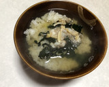 簡単冷凍あさりと乾燥わかめで作るお茶漬け作り方6写真