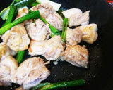 簡単☆鶏とネギと甘辛炒め作り方1写真